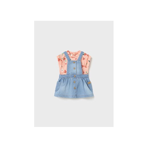 Mayoral Komplet t-shirt i sukienka codzienna 1830 Kolorowy Regular Fit ze sklepu MODIVO w kategorii Komplety niemowlęce - zdjęcie 168607133