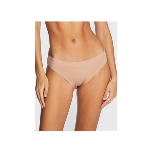 Calvin Klein Underwear Figi klasyczne 000QF6882E Beżowy ze sklepu MODIVO w kategorii Majtki damskie - zdjęcie 168607450