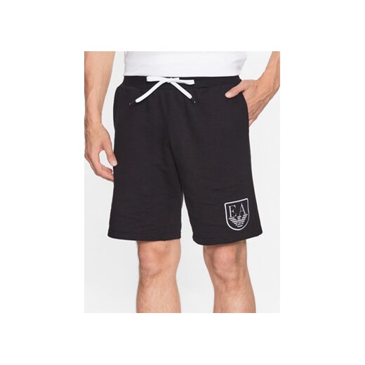 Emporio Armani Underwear Szorty sportowe 111004 3R573 00020 Czarny Regular Fit ze sklepu MODIVO w kategorii Spodenki męskie - zdjęcie 168607501