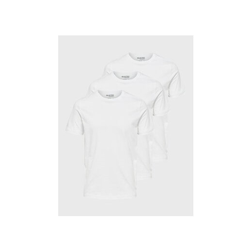 Selected Homme Komplet 3 t-shirtów Axel 16087854 Biały Regular Fit ze sklepu MODIVO w kategorii T-shirty męskie - zdjęcie 168607820