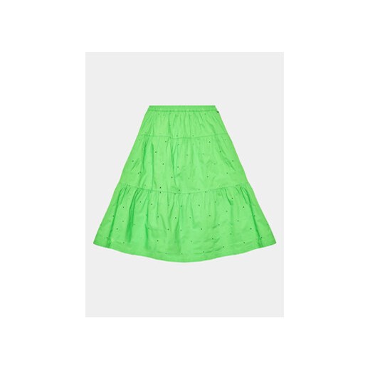 Tommy Hilfiger Spódnica Monogram Broderie KG0KG07271 D Zielony Regular Fit ze sklepu MODIVO w kategorii Spódnice dziewczęce - zdjęcie 168608053