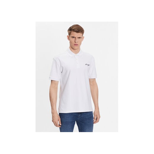 Hugo Polo 50488854 Biały Regular Fit ze sklepu MODIVO w kategorii T-shirty męskie - zdjęcie 168608174