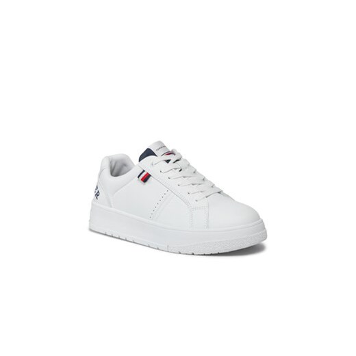 Tommy Hilfiger Sneakersy Logo Low Cut Lace-Up Sneaker T3X9-33360-1355 S Biały Tommy Hilfiger 39 MODIVO