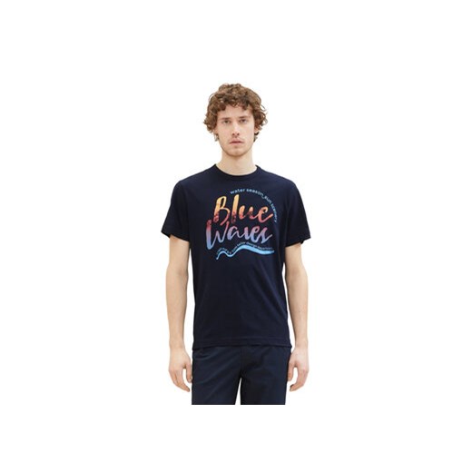 Tom Tailor T-Shirt 1036322 Granatowy Regular Fit ze sklepu MODIVO w kategorii T-shirty męskie - zdjęcie 168608432