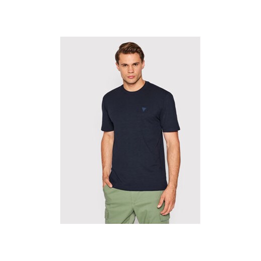 Guess T-Shirt Z2YI12 JR06K Granatowy Regular Fit ze sklepu MODIVO w kategorii T-shirty męskie - zdjęcie 168608671
