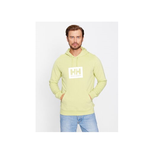 Helly Hansen Bluza Hh Box 53289 Zielony Regular Fit ze sklepu MODIVO w kategorii Bluzy męskie - zdjęcie 168608720
