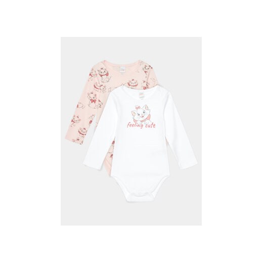 OVS Komplet 2 par body dziecięcych 1895439 Różowy ze sklepu MODIVO w kategorii Body niemowlęce - zdjęcie 168608803