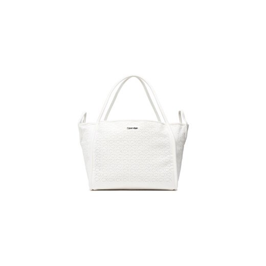 Calvin Klein Torba Calvin Resort Carry All Bag Mesh K60K609404 Biały ze sklepu MODIVO w kategorii Torby Shopper bag - zdjęcie 168608872