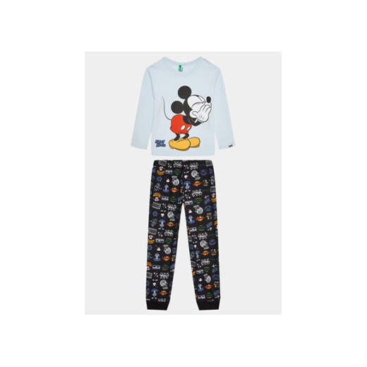 United Colors Of Benetton Piżama 3VR50P051 Szary Regular Fit United Colors Of Benetton 130 MODIVO promocyjna cena