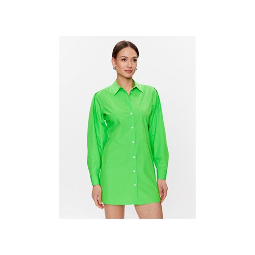 Tommy Hilfiger Sukienka koszulowa WW0WW37976 Zielony Regular Fit ze sklepu MODIVO w kategorii Sukienki - zdjęcie 168609222