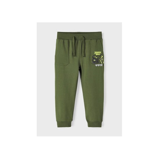 NAME IT Spodnie dresowe 13219774 Zielony Regular Fit ze sklepu MODIVO w kategorii Spodnie chłopięce - zdjęcie 168609404