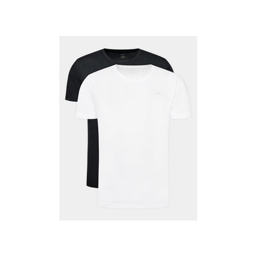 Gant Komplet 2 t-shirtów C-Neck 2 Pack 900002008 Czarny Regular Fit ze sklepu MODIVO w kategorii T-shirty męskie - zdjęcie 168609634