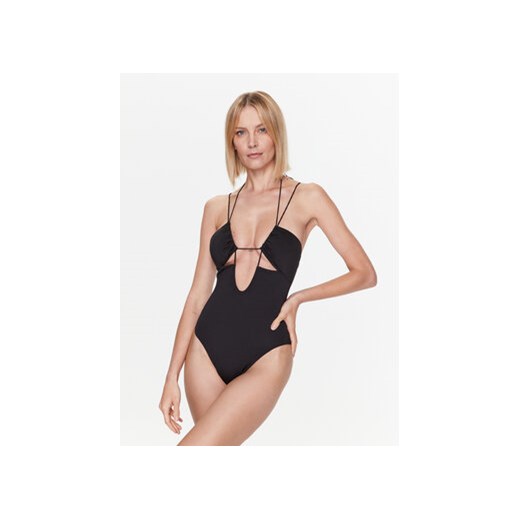 Calvin Klein Swimwear Strój kąpielowy KW0KW02028 Czarny ze sklepu MODIVO w kategorii Stroje kąpielowe - zdjęcie 168610220