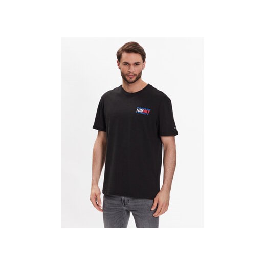 Tommy Jeans T-Shirt DM0DM16408 Czarny Regular Fit ze sklepu MODIVO w kategorii T-shirty męskie - zdjęcie 168610493