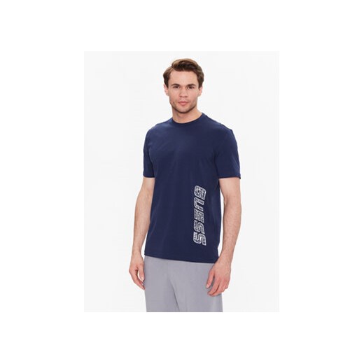 Guess T-Shirt Chile Z3GI11 J1314 Granatowy Slim Fit ze sklepu MODIVO w kategorii T-shirty męskie - zdjęcie 168610610