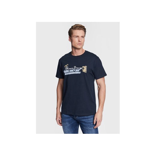 Pepe Jeans T-Shirt Rafa PM508673 Granatowy Regular Fit ze sklepu MODIVO w kategorii T-shirty męskie - zdjęcie 168610820