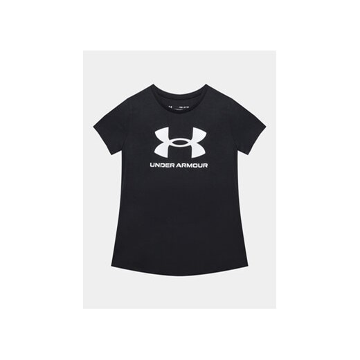 Under Armour T-Shirt Ua Sportstyle Logo Ss 1361182 Czarny Loose Fit ze sklepu MODIVO w kategorii Bluzki dziewczęce - zdjęcie 168610883