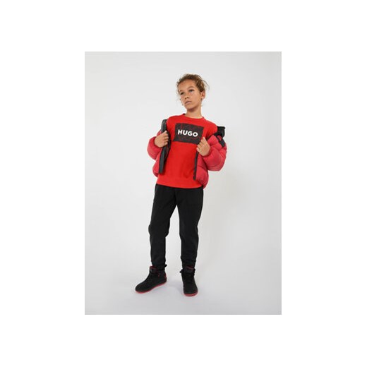 Hugo Bluzka G25137 D Czerwony Regular Fit ze sklepu MODIVO w kategorii T-shirty chłopięce - zdjęcie 168611044