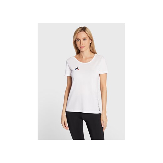 Le Coq Sportif T-Shirt 2020716 Biały Regular Fit ze sklepu MODIVO w kategorii Bluzki damskie - zdjęcie 168611160