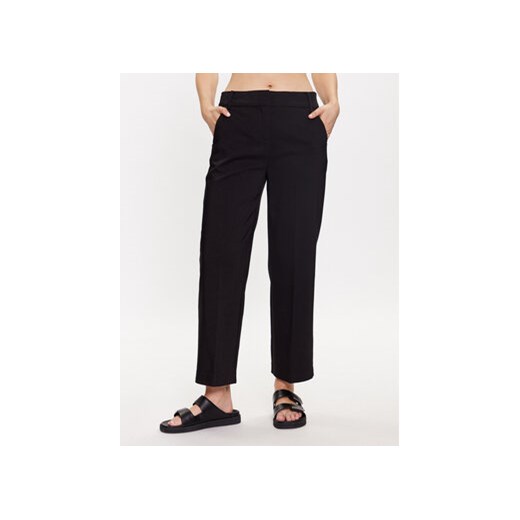Fransa Spodnie materiałowe 20611919 Czarny Slim Fit ze sklepu MODIVO w kategorii Spodnie damskie - zdjęcie 168611163