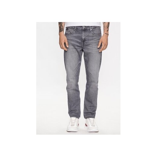 Calvin Klein Jeans Jeansy J30J323363 Szary Slim Taper Fit 31_30 promocja MODIVO