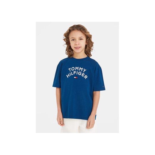 Tommy Hilfiger T-Shirt KB0KB08548 S Niebieski Regular Fit ze sklepu MODIVO w kategorii T-shirty chłopięce - zdjęcie 168611392