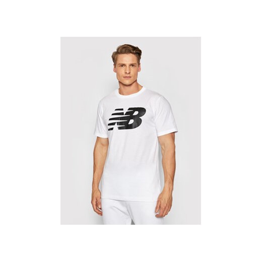 New Balance T-Shirt Classics Tee MT03919 Biały Athletic Fit ze sklepu MODIVO w kategorii T-shirty męskie - zdjęcie 168611470