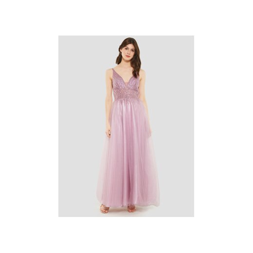 Swing Sukienka wieczorowa 5AD19900 Różowy Regular Fit ze sklepu MODIVO w kategorii Sukienki - zdjęcie 168611600