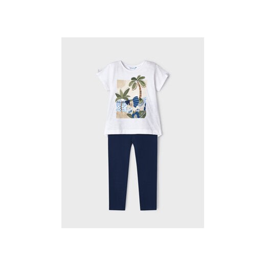 Mayoral Komplet t-shirt i legginsy 3783 Granatowy ze sklepu MODIVO w kategorii Komplety dziewczęce - zdjęcie 168611691