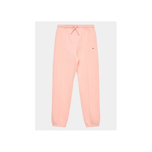 Tommy Hilfiger Spodnie dresowe KS0KS00494 D Różowy Regular Fit ze sklepu MODIVO w kategorii Spodnie dziewczęce - zdjęcie 168612480