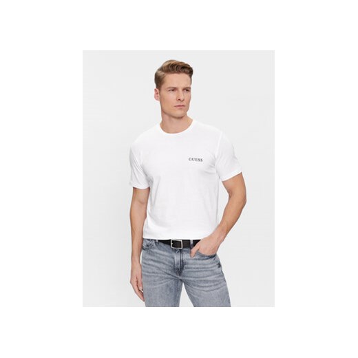 Guess T-Shirt Joe U4RM01 K6YW0 Biały Regular Fit ze sklepu MODIVO w kategorii T-shirty męskie - zdjęcie 168612563