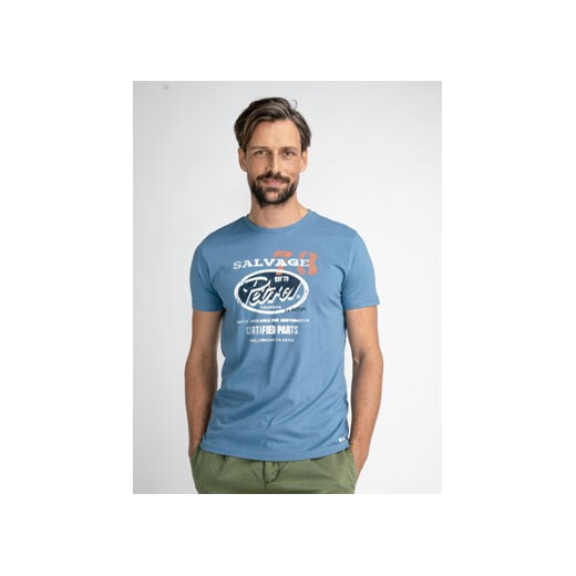 Petrol Industries T-Shirt M-1030-TSR700 Niebieski Regular Fit ze sklepu MODIVO w kategorii T-shirty męskie - zdjęcie 168612590
