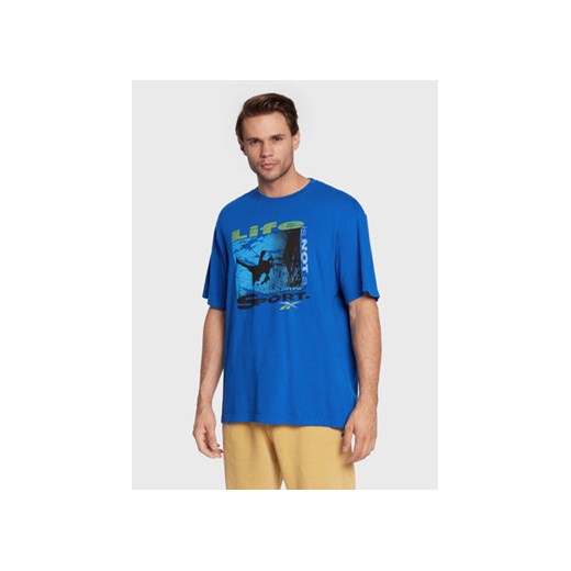 Reebok T-Shirt Series Spectator Sport HH8553 Niebieski Relaxed Fit ze sklepu MODIVO w kategorii T-shirty męskie - zdjęcie 168612600