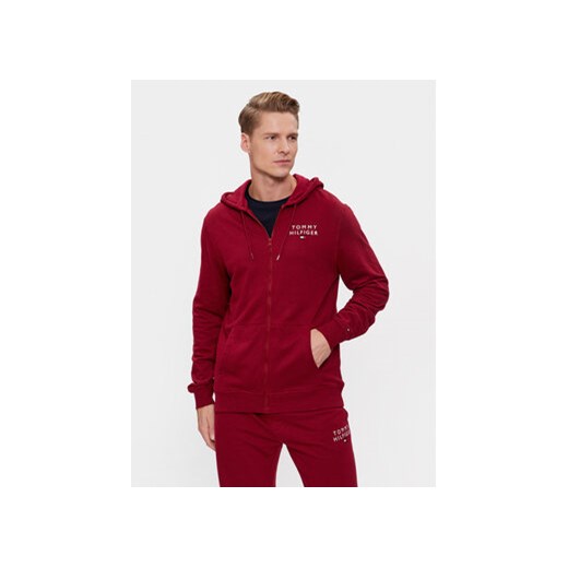 Tommy Hilfiger Bluza UM0UM03133 Czerwony Regular Fit ze sklepu MODIVO w kategorii Bluzy męskie - zdjęcie 168613614