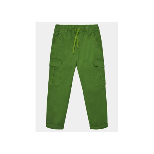 United Colors Of Benetton Spodnie materiałowe 4HK2CF01V Zielony Straight Fit ze sklepu MODIVO w kategorii Spodnie chłopięce - zdjęcie 168613743