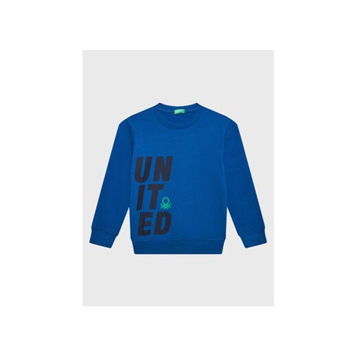 United Colors Of Benetton Bluza 3JLXC107Q Niebieski Regular Fit ze sklepu MODIVO w kategorii Bluzy chłopięce - zdjęcie 168614030