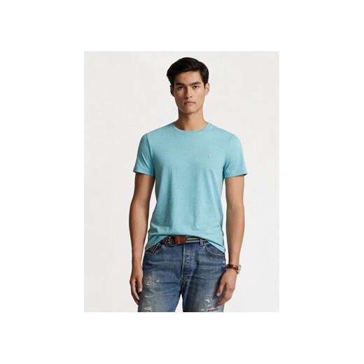 Polo Ralph Lauren T-Shirt 710671438365 Niebieski Custom Slim Fit ze sklepu MODIVO w kategorii T-shirty męskie - zdjęcie 168614033
