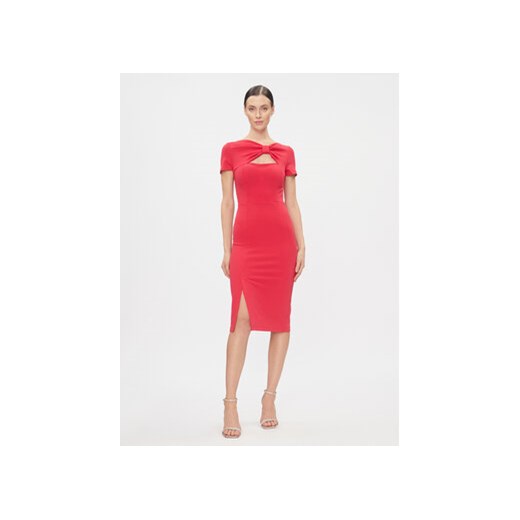 Rinascimento Sukienka koktajlowa CFC0115348003 Różowy Slim Fit ze sklepu MODIVO w kategorii Sukienki - zdjęcie 168614061