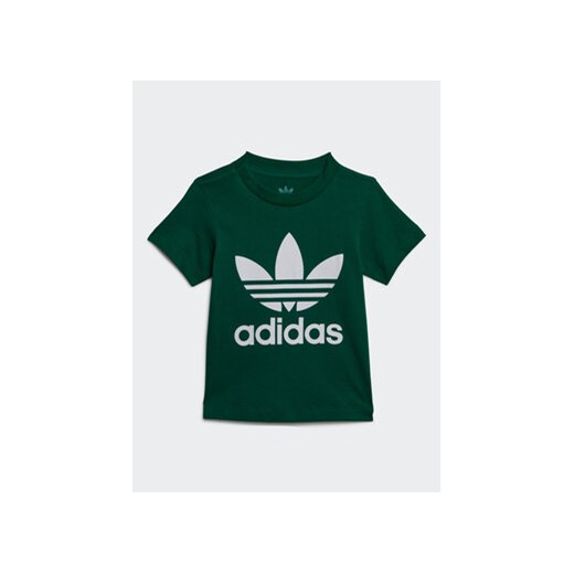 adidas T-Shirt Trefoil IC6114 Zielony Regular Fit ze sklepu MODIVO w kategorii T-shirty chłopięce - zdjęcie 168614262