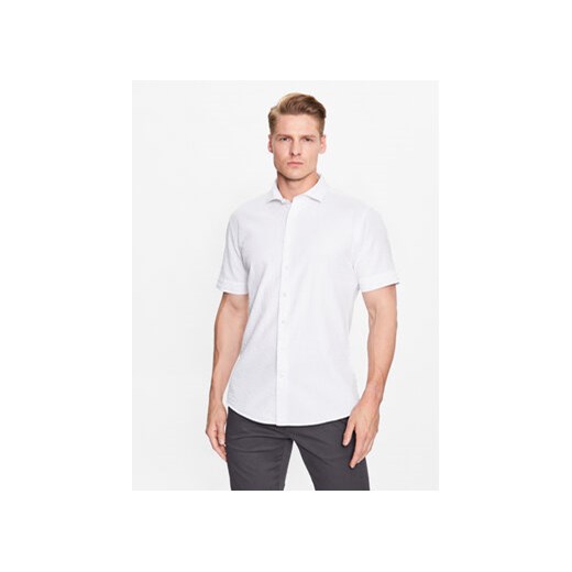 Lindbergh Koszula 30-203431 Biały Slim Fit ze sklepu MODIVO w kategorii Koszule męskie - zdjęcie 168614690
