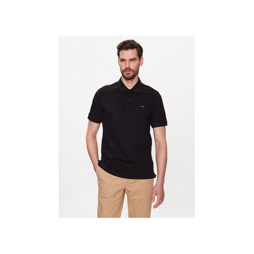 Calvin Klein Polo K10K111196 Czarny Slim Fit ze sklepu MODIVO w kategorii T-shirty męskie - zdjęcie 168614831