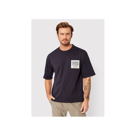 Casual Friday T-Shirt Tue Slub Yarn 20504414 Granatowy Relaxed Fit ze sklepu MODIVO w kategorii T-shirty męskie - zdjęcie 168614881