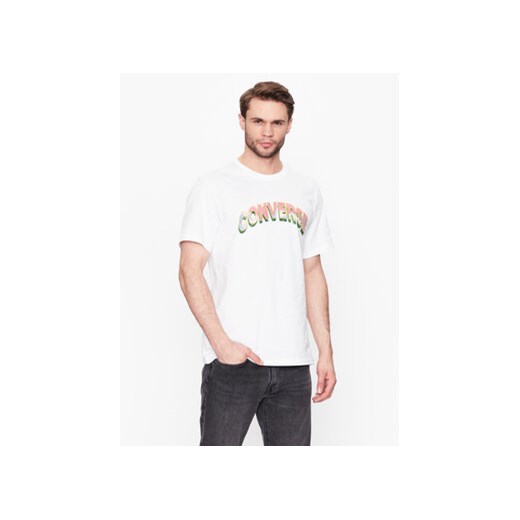 Converse T-Shirt Cloud Fill 10024589-A03 Biały Regular Fit ze sklepu MODIVO w kategorii T-shirty męskie - zdjęcie 168614894