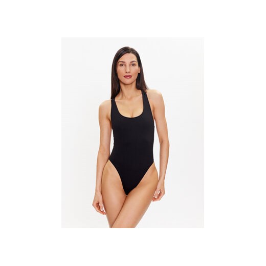 Calvin Klein Swimwear Strój kąpielowy KW0KW02051 Czarny ze sklepu MODIVO w kategorii Stroje kąpielowe - zdjęcie 168615254