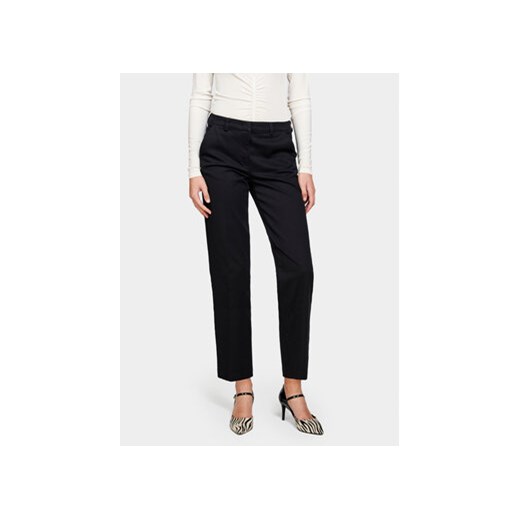 Sisley Spodnie materiałowe 4K2ZLF03V Czarny Regular Fit ze sklepu MODIVO w kategorii Spodnie damskie - zdjęcie 168615440