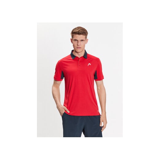 Head Polo Slice 811433 Czerwony Regular Fit ze sklepu MODIVO w kategorii T-shirty męskie - zdjęcie 168615560