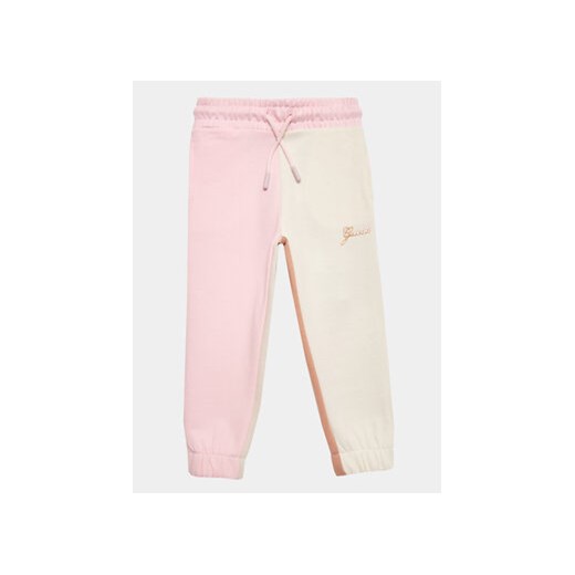 Guess Spodnie materiałowe K3YQ12 KA6R3 Kolorowy Relaxed Fit ze sklepu MODIVO w kategorii Spodnie dziewczęce - zdjęcie 168615763
