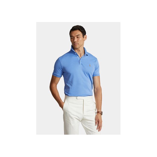 Polo Ralph Lauren Polo 710704319140 Niebieski Custom Slim Fit ze sklepu MODIVO w kategorii T-shirty męskie - zdjęcie 168615772
