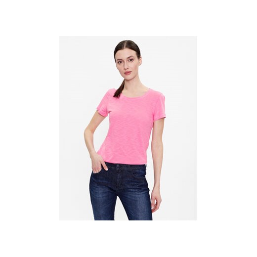 Sisley T-Shirt 3TNHL11A2 Różowy Regular Fit ze sklepu MODIVO w kategorii Bluzki damskie - zdjęcie 168616022