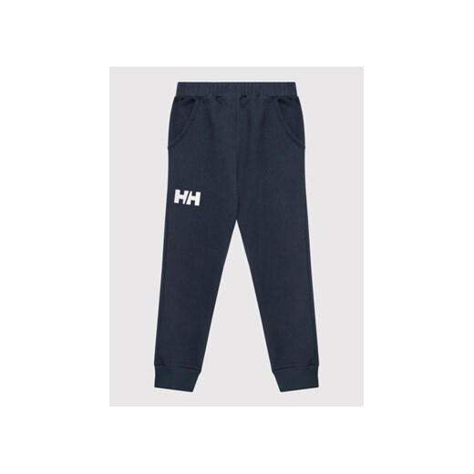 Helly Hansen Spodnie dresowe Logo 41678 Granatowy Regular Fit ze sklepu MODIVO w kategorii Spodnie chłopięce - zdjęcie 168616113